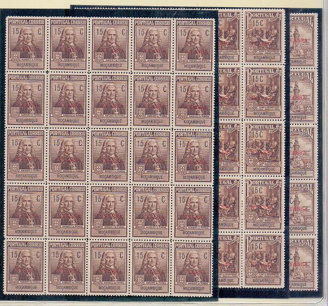 1356.jpg -     Lote:    1356            Companhia do Niassa       Descrição:         1925 &mdash; Imposto Postal. Monumento ao Marquês de Pombal. Selos de Moçambique com sobrecarga NYASSA. CE IP 1/3. Série completa em blocos de 25 selos. Valor de catálogo &euro; 1.325,00.        ***       Valor Base:     &euro; 150,00     Valor Venda:     Retirado     