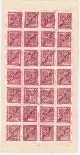 1364.jpg -     Lote:    1364            Zambézia       Descrição:         1893/94 &mdash; D. Carlos I, tipo Diogo Neto. Lote composto por 5 folhas completas: CE1, 2 &frac12; reis sem goma; CE4, 15 reis em denteado 12 &frac12; sem goma; CE5, 20 reis em denteado 11 &frac12; sem goma; CE6, 25 reis em denteado 12 &frac12; sem goma e CE7, 50 reis em denteado 11 &frac12; com goma original sem charneira. Valor de catálogo &euro; 406,00.        ***/*       Valor Base:     &euro; 45,00     Valor Venda:     Retirado     