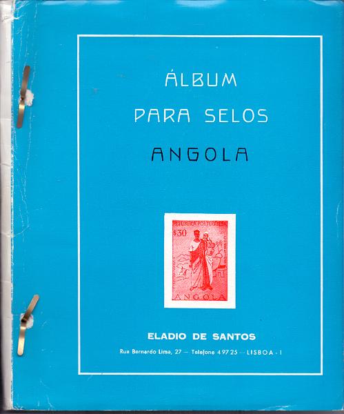 1713.jpg -     Lote:    1713                   Descrição:         Angola &mdash; Álbum Eládio dos Santos (1870/1973). Maioria selos usados, novos com charneira. Valor de catálogo &euro; 2016,00. Lote a ver.        Lote       Valor Base:     &euro; 350,00     Valor Venda:     Retirado     