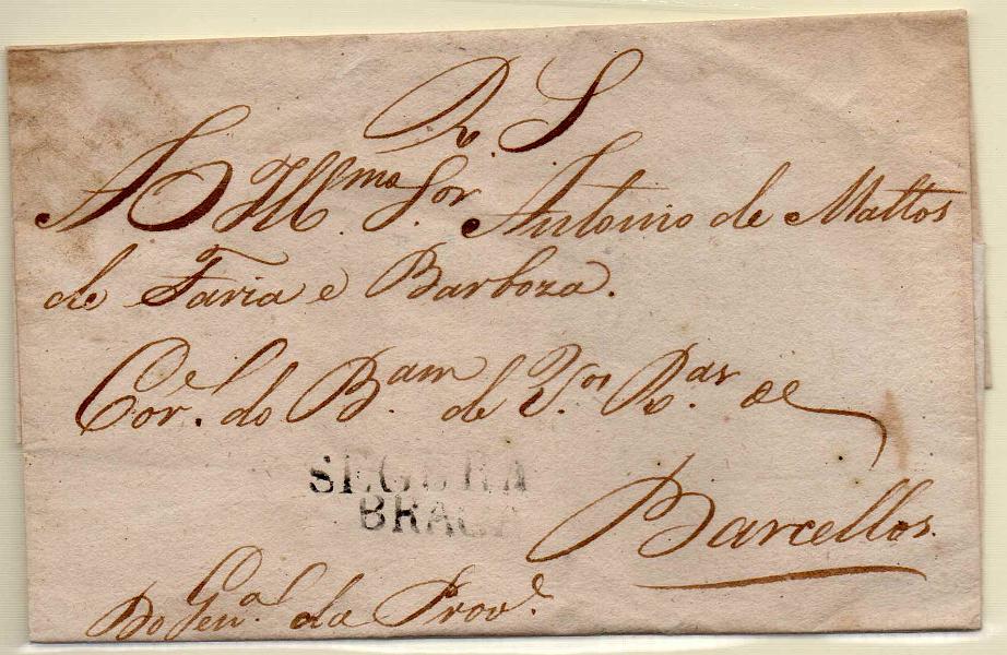 1749.jpg -     Lote:    1749      Lotes pelo Correio      Portugal       Descrição:         Braga / Segura &mdash; A preto, GM BRG-S1 em capa de carta não datada para Barcelos, isenta de porte.        Carta       Valor Base:     &euro; 95,00     Valor Venda:     Retirado     