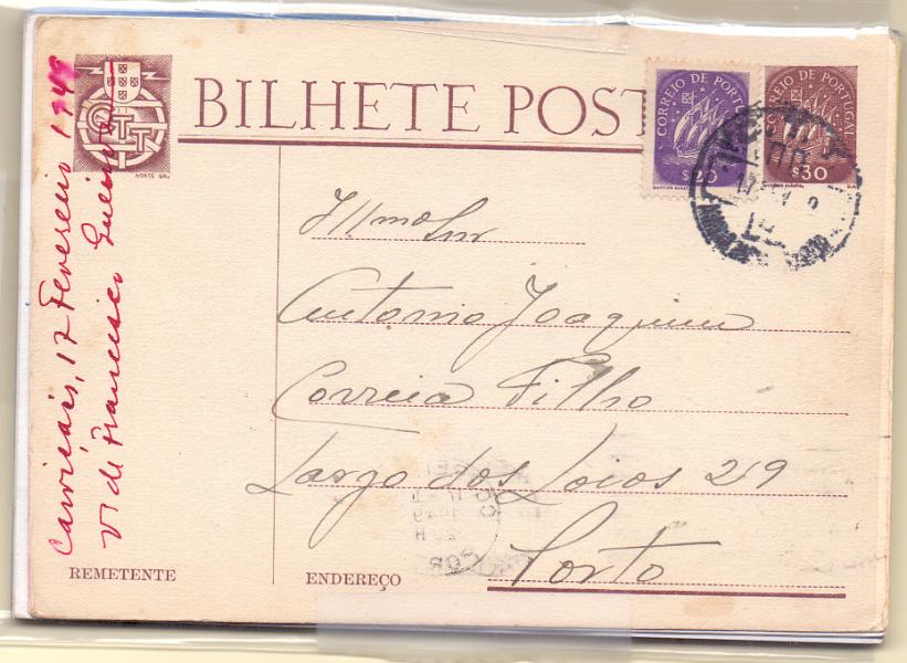 1815.jpg -     Lote:    1815      Lotes pelo Correio      Portugal       Descrição:         Lote composto por 13 inteiros podtais modernos desde Caravela $30 até 51$00, incluindo Correio Azul série A, todos circulados, incluindo 9 comemorativos.        Lote       Valor Base:     &euro; 6,00     Valor Venda:     Retirado     