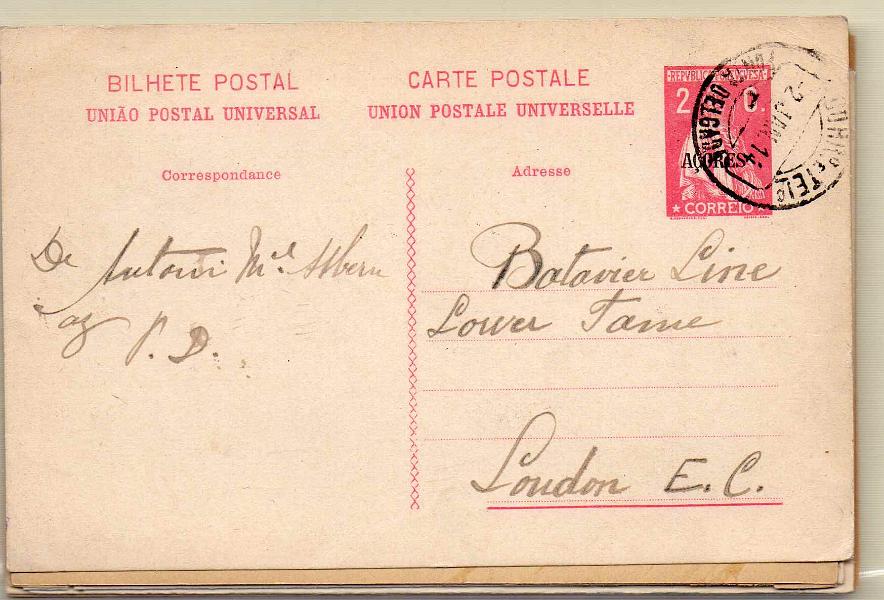 1833.jpg -     Lote:    1833      Lotes pelo Correio      Açores       Descrição:         Açores * Ceres &mdash; Lote com 15 inteiros postais novos+ 1 circulado, singelos e de resposta paga, a maioria muito bem conservada. Lote a ver        IN/IC       Valor Base:     &euro; 20,00     Valor Venda:     Retirado     
