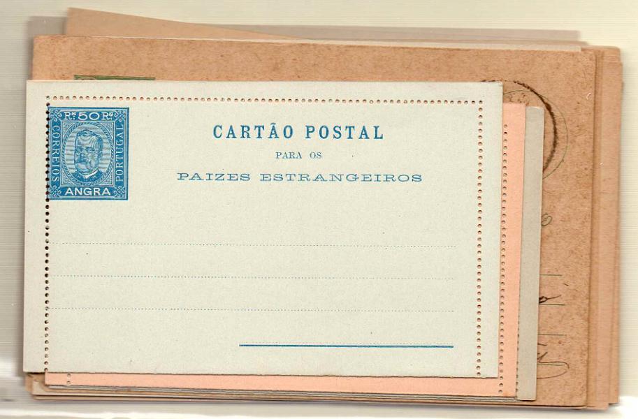1836.jpg -     Lote:    1836      Lotes pelo Correio      Angra       Descrição:         Angra &mdash; Lote com 16 inteiros postais novos, singelos e de resposta paga, todos diferentes, a maioria muito bem conservada. Lote a ver        IN       Valor Base:     &euro; 20,00     Valor Venda:     &euro; 20,00     