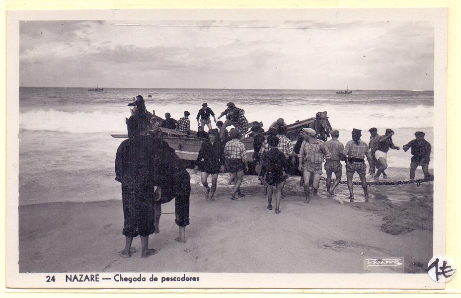 1906.jpg -     Lote:    1906      Lotes pelo Correio             Descrição:         Nazaré &mdash; Chegada de pescadores. Novo.        PI       Valor Base:     &euro; 6,00     Valor Venda:     Retirado     