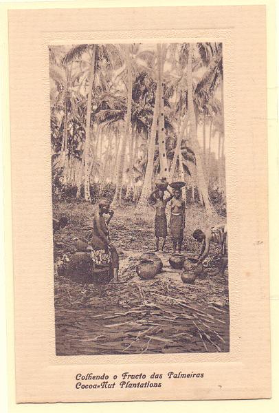 1949.jpg -     Lote:    1949      Lotes pelo Correio             Descrição:         Moçambique &mdash; "Colhendo o Fructo das Palmeiras". Novo.        PI       Valor Base:     &euro; 5,00     Valor Venda:     Retirado     