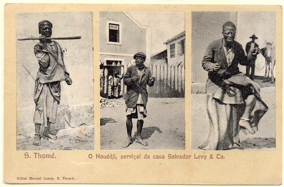 1951.jpg -     Lote:    1951      Lotes pelo Correio             Descrição:         São Tomé. O Nauédji, serviçal da casa Salvador Levy & Cia.        PI       Valor Base:     &euro; 6,00     Valor Venda:     &euro; 6,00     