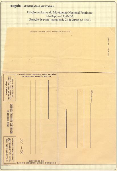 2041.jpg -     Lote:    2041      Lotes pelo Correio             Descrição:         1962/75 &mdash; Guerra Colonial. Angols. Lote com 13 aerogramas militares usados e várias centenas de aerogramas novos por classificar. Muitas repetições. Lote a ver.        Lote       Valor Base:     &euro; 10,00     Valor Venda:     &euro; 24,00     
