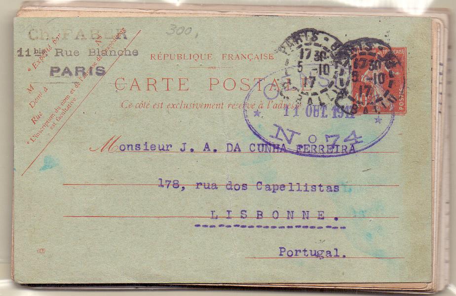 2043.jpg -     Lote:    2043      Lotes pelo Correio             Descrição:         1914/19 &mdash; 1.ª Guerra Mundial. Censuras. Lote com 14 postais ilustrados e inteiros, circulados para Portugal, com diversas marcas da censura. Lote a ver.        Lote       Valor Base:     &euro; 20,00     Valor Venda:     &euro; 20,00     