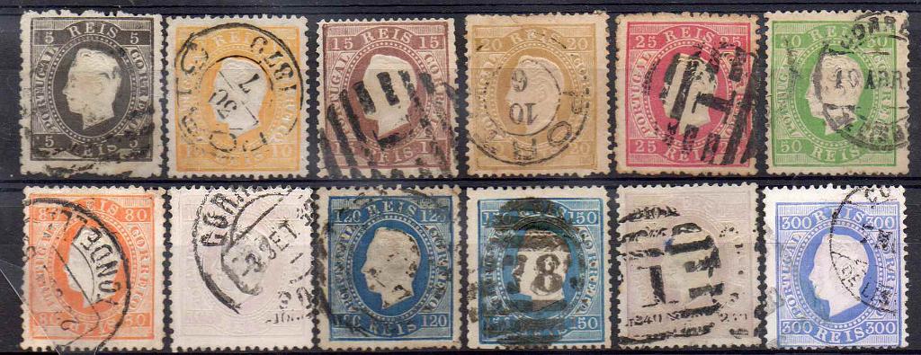 2081.jpg -     Lote:    2081      Lotes pelo Correio      Portugal        Descrição:         1870/76 &mdash; D. Luís I. Fita direita. CE36/47. Série completa. Lote a ver.        O       Valor Base:     &euro; 125,00     Valor Venda:     Retirado     