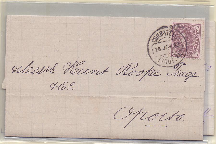 2092.jpg -     Lote:    2092      Lotes pelo Correio      Portugal        Descrição:         1880/83 &mdash; D. Luís I, de perfil + D. Luís I, de frente. Lote com cinco cartas. Duas com selos CE54, 25 reis e três com selos de 5 reis CE56. Lote a ver.        Lote       Valor Base:     &euro; 12,00     Valor Venda:     &euro; 12,00     