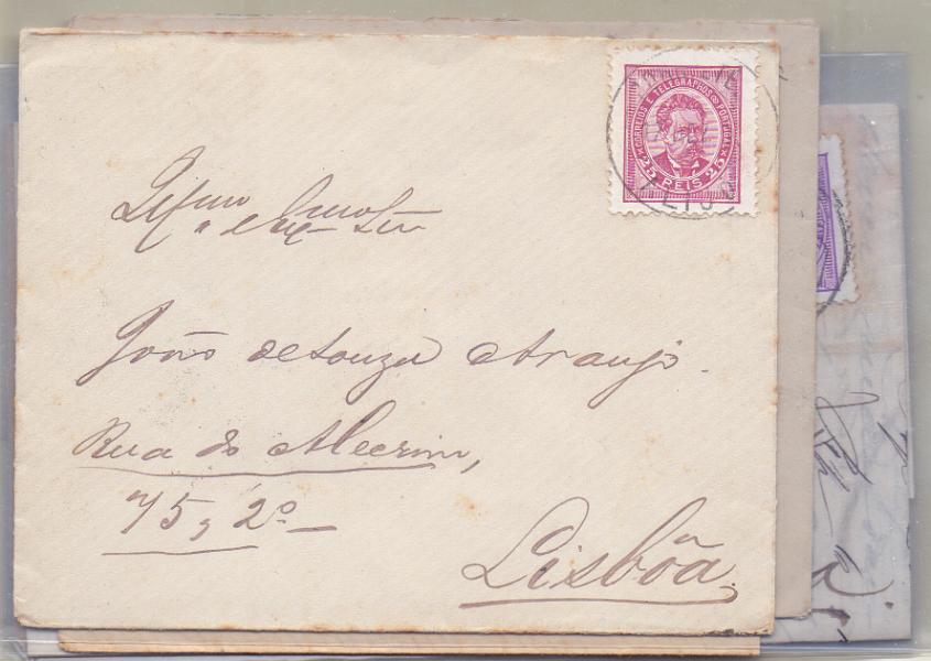 2098.jpg -     Lote:    2098      Lotes pelo Correio      Portugal        Descrição:         1884/87 &mdash; D. Luís I, de frente. Novos valores. CE63, 25 reis violeta lilás a lilás rosa. Lote com 7 cartas. Alguma marcofilia. Lote a ver.        Lote       Valor Base:     &euro; 12,00     Valor Venda:     Retirado     