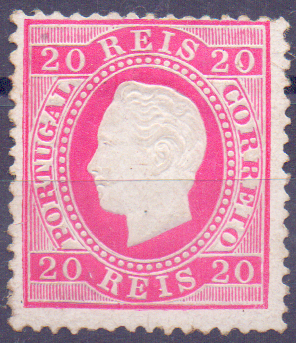 2102.jpg -     Lote:    2102      Lotes pelo Correio      Portugal        Descrição:         1884 &mdash; D. Luís I. Fita direita. Nova cor e valor. CE66, 20 reis carmim rosa, denteado 12 &frac12;, papel porcelana. Valor de catálogo &euro; 600,00.        **       Valor Base:     &euro; 45,00     Valor Venda:     &euro; 45,00     