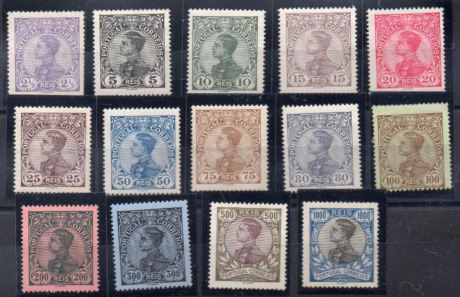 2120.jpg -     Lote:    2120      Lotes pelo Correio      Portugal        Descrição:         1910 &mdash; D. Manuel II + D. Manuel II, com sobrecarga REPUBLICA + D. Manuel II, com sobrecarga ASSISTÊNCIA. CE156/183 e IP &frac12;. Valor de catálogo &euro; 321,00.        **       Valor Base:     &euro; 25,00     Valor Venda:     &euro; 32,00     