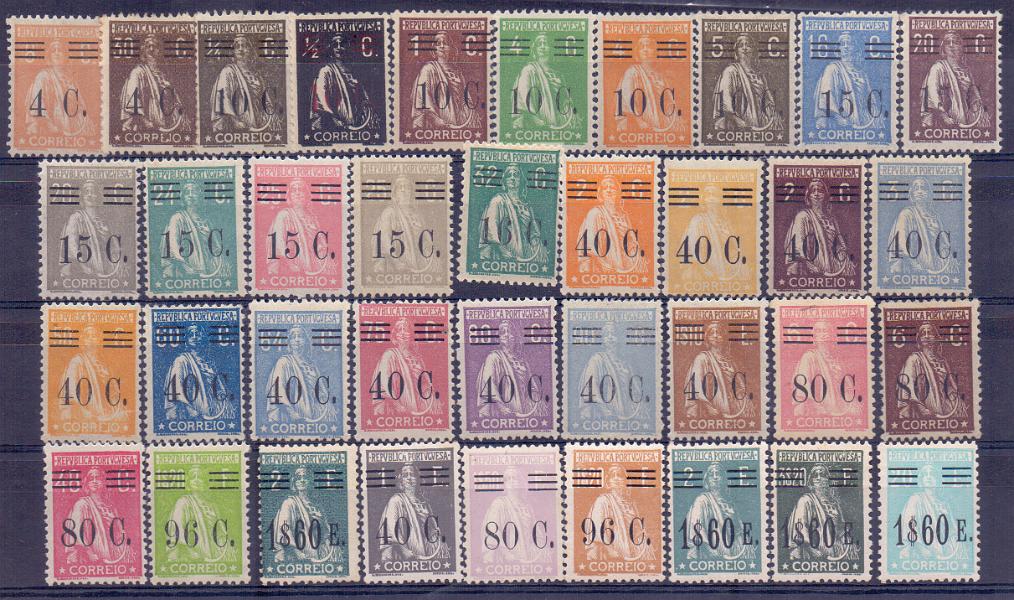 2164.jpg -     Lote:    2164      Lotes pelo Correio      Portugal        Descrição:         1928/29 &mdash; Ceres com sobretaxa. CE45&frac14;87. Série completa. Alguns selos regomados. Lote a ver.        ***       Valor Base:     &euro; 25,00     Valor Venda:     &euro; 30,00     