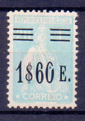 2169.jpg -     Lote:    2169      Lotes pelo Correio      Portugal        Descrição:         1918/29 &mdash; Ceres, com sobretaxa. CE487, 1$60 s/ 20$00. Selo com fenda da sobretaxa.        ***       Valor Base:     &euro; 10,00     Valor Venda:     Retirado     