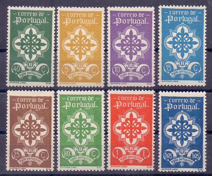 2182.jpg -     Lote:    2182      Lotes pelo Correio      Portugal        Descrição:         1940 &mdash; Legião Portuguesa. CE 583/90. Série completa. Valor de catálogo &euro; 228,00.        **       Valor Base:     &euro; 25,00     Valor Venda:     Retirado     