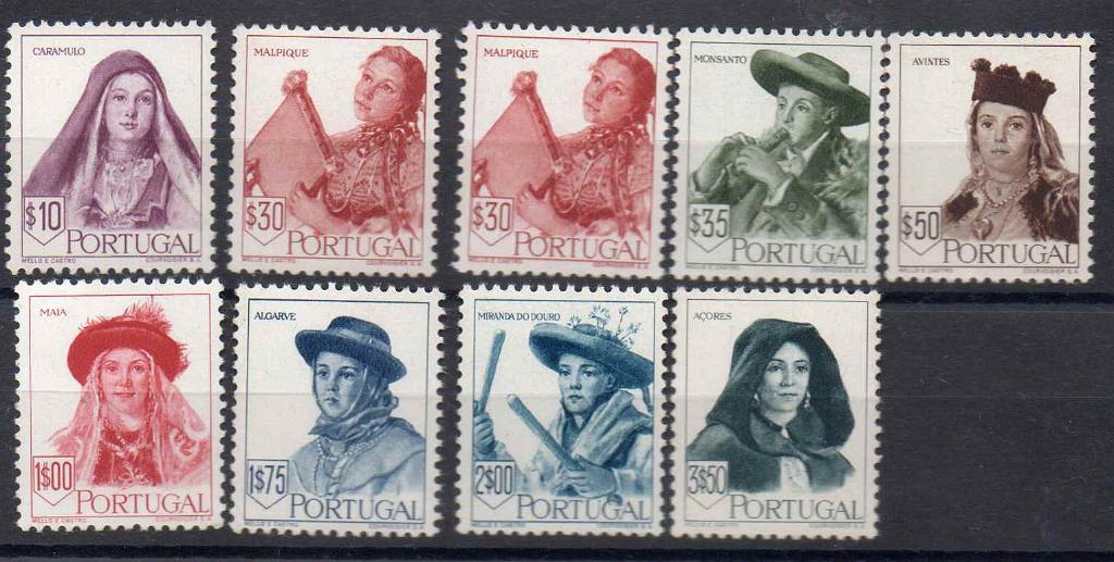 2189.jpg -     Lote:    2189      Lotes pelo Correio      Portugal        Descrição:         1947 &mdash; Costumes Portugueses * 2.ª Emissão. CE677/684. Série completa. Valor de catálogo &euro; 315,00.        ***       Valor Base:     &euro; 25,00     Valor Venda:     &euro; 25,00     