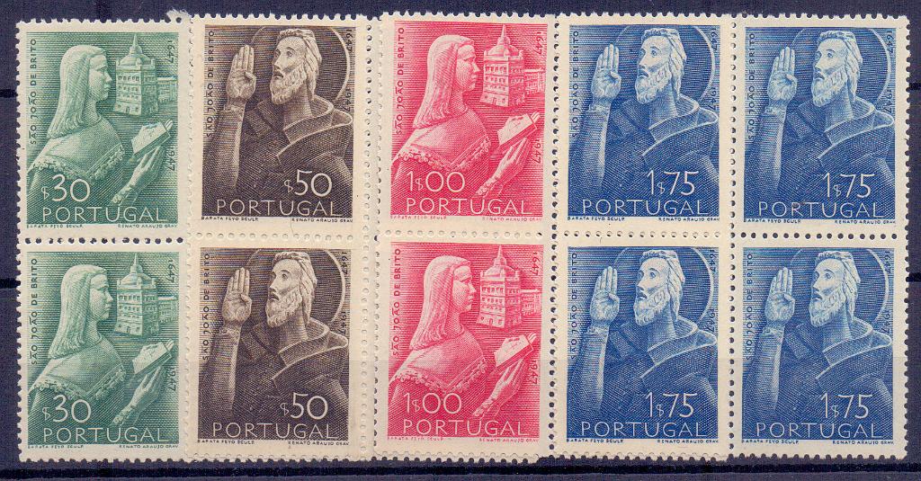 2194.jpg -     Lote:    2194      Lotes pelo Correio      Portugal        Descrição:         1948 &mdash; 3.º Centenário do Nascimento de S. João de Deus. CE691/694. Série completa em quadras. Valor de catálogo &euro; 190,60.        ***       Valor Base:     &euro; 18,00     Valor Venda:     &euro; 18,00     