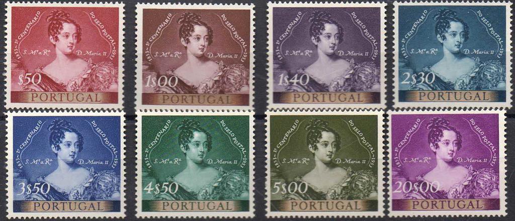 2213.jpg -     Lote:    2213      Lotes pelo Correio      Portugal        Descrição:         1953 &mdash; Centenário do Selo Postal Português. CE786/793. Série completa. Selos regoma-dos. Valor de catálogo &euro; 191,00.        RG***       Valor Base:     &euro; 15,00     Valor Venda:     Retirado     
