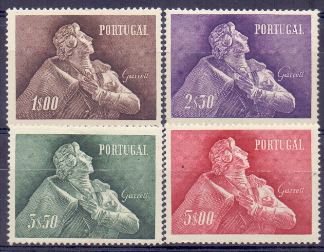 2225.jpg -     Lote:    2225      Lotes pelo Correio      Portugal        Descrição:         1957 &mdash; Almeida Garrett. CE827/30. Série completa. Valor de catálogo &euro; 280,00.        ***       Valor Base:     &euro; 25,00     Valor Venda:     &euro; 25,00     