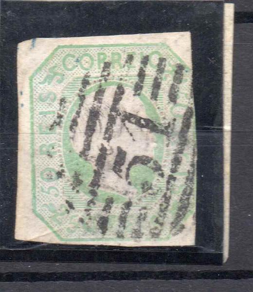 2335.jpg -     Lote:    2335      Lotes pelo Correio      Madeira       Descrição:         Percursores. 1853 &mdash; D. Maria II. CE3, 50 reis, com margens curtas e cor ligeiramente alterada, com numérico "51". Valor de catálogo &euro; 2.650,00.        O       Valor Base:     &euro; 50,00     Valor Venda:     Retirado     