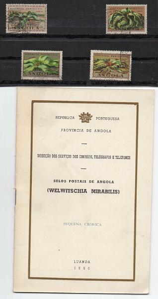 2346.jpg -     Lote:    2346      Lotes pelo Correio      Angola       Descrição:         1966 &mdash; Centenário do descobrimento da Welwitschia Mirabilis. Pequena cróbica com a série completa, CE406/409.        Livro       Valor Base:     &euro; 12,00     Valor Venda:     Retirado     
