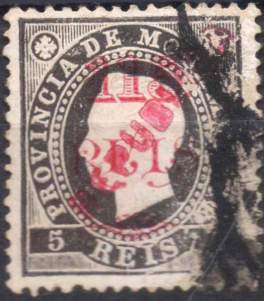 2394.jpg -     Lote:    2394      Lotes pelo Correio      Moçambique       Descrição:         1915/20 &mdash; D. Luís I, com sobrecarga REPUBLICA tipografada localmente. CE169, 115 s/ 5 reis preto, papel porcelana, denteado 12 &frac12;. Valor de catálogo &euro; 70,00.        O       Valor Base:     &euro; 10,00     Valor Venda:     &euro; 10,00     