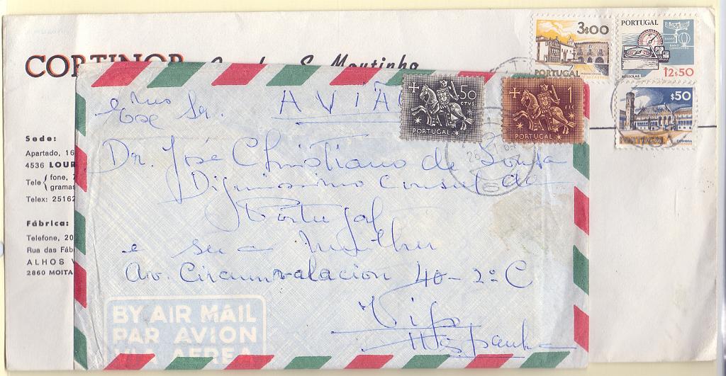 2471.jpg -     Lote:    2471      Lotes pelo Correio      Portugal        Descrição:         Carimbos numéricos volantes. Lote composto por duas cartas com carimbos numéricos "62 &mdash; Seixal" e "101 &mdash; Moita".        Lote       Valor Base:     &euro; 5,00     Valor Venda:     Retirado     