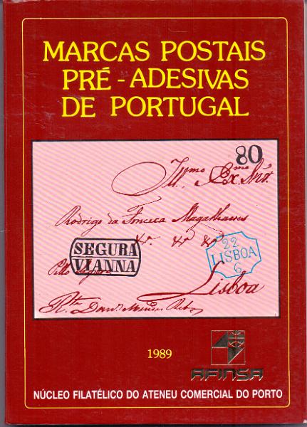 2582.jpg -     Lote:    2582      Lotes pelo Correio             Descrição:         Marcas postais Pré-Adesivas de Portugal, de A. Guedes de Magalhães e M. Andrade e Sousa.        Livro       Valor Base:     &euro; 8,00     Valor Venda:     Retirado     
