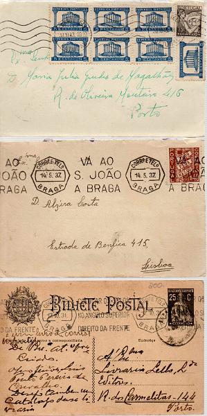 2679.jpg -     Lote:    2679      Lotes pelo Correio             Descrição:         Portugal &mdash; Lote composto por 38 exemplares (entre sobrescritos, postais ilustrados e inteiros postais), com selos de diversas emissões e diversa marcofilia. Lote a ver.        Lote       Valor Base:     &euro; 10,00     Valor Venda:     &euro; 27,00     