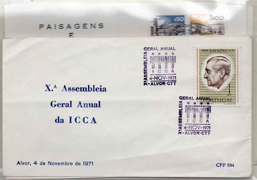 2685.jpg -     Lote:    2685      Lotes pelo Correio             Descrição:         Portugal &mdash; Lote com 10 FDCs e sobrescritos com carimbos comemorativos. Lote a ver.        Lote       Valor Base:     &euro; 5,00     Valor Venda:     &euro; 5,00     
