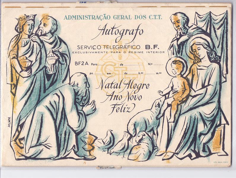2688.jpg -     Lote:    2688      Lotes pelo Correio             Descrição:         Portugal. Lote com 12 autógrafos de Boas Festas, dos CTT circulados (algumas repetições).        Lote       Valor Base:     &euro; 10,00     Valor Venda:     &euro; 49,00     