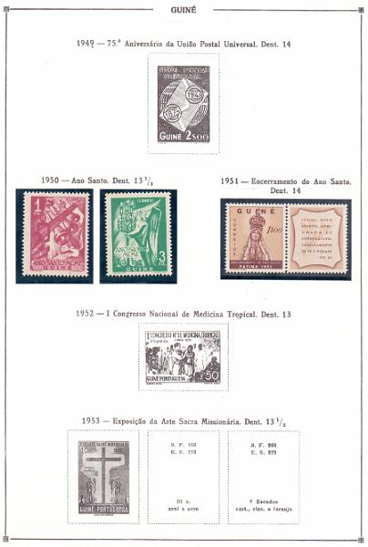 2701.jpg -     Lote:    2701      Lotes pelo Correio             Descrição:         Guiné &mdash; Lote com 26 séries novas, com goma original, sem sinal de charneira, desde 1950 a 1973, incluindo "Insectos, Cobras e Uniformes do Exército), montadas em folhas de álbum. Lote a ver.        Lote       Valor Base:     &euro; 10,00     Valor Venda:     &euro; 27,00     