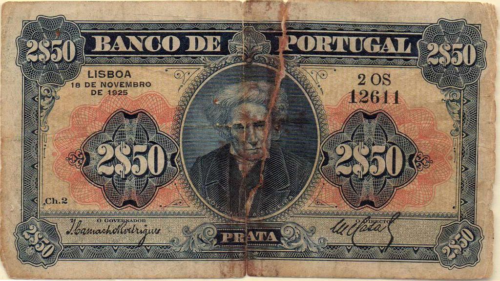 2717.jpg -     Lote:    2717      Lotes pelo Correio             Descrição:         1925 &mdash; Mouzinho da Silveira. 2$50, chapa 2, datada de 18.11.25.        NT       Valor Base:     &euro; 25,00     Valor Venda:     Retirado     