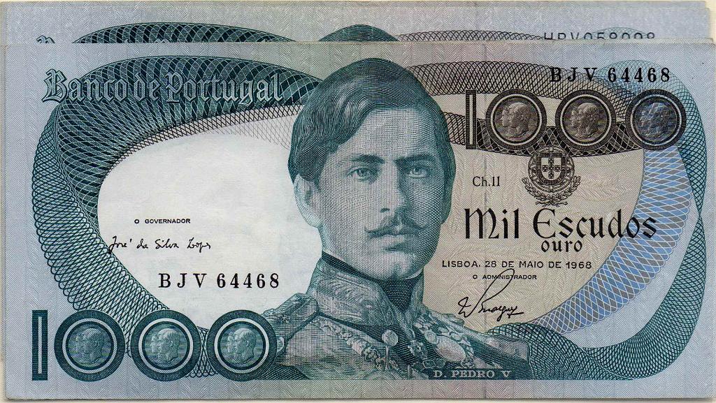 2728.jpg -     Lote:    2728      Lotes pelo Correio             Descrição:         1968/80/81/82 &mdash; D. Pedro V. 1.000$00. Chapa 11, Lote com 5 notas. MBC.        NT       Valor Base:     &euro; 35,00     Valor Venda:     Retirado     
