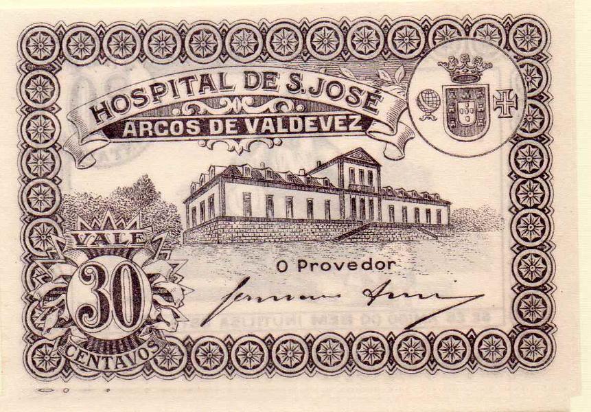 2735.jpg -     Lote:    2735      Lotes pelo Correio             Descrição:         Hospital de S. José de Arcos de Valdevez. 30C, cinza. UNC.        CDL       Valor Base:     &euro; 5,00     Valor Venda:     Retirado     