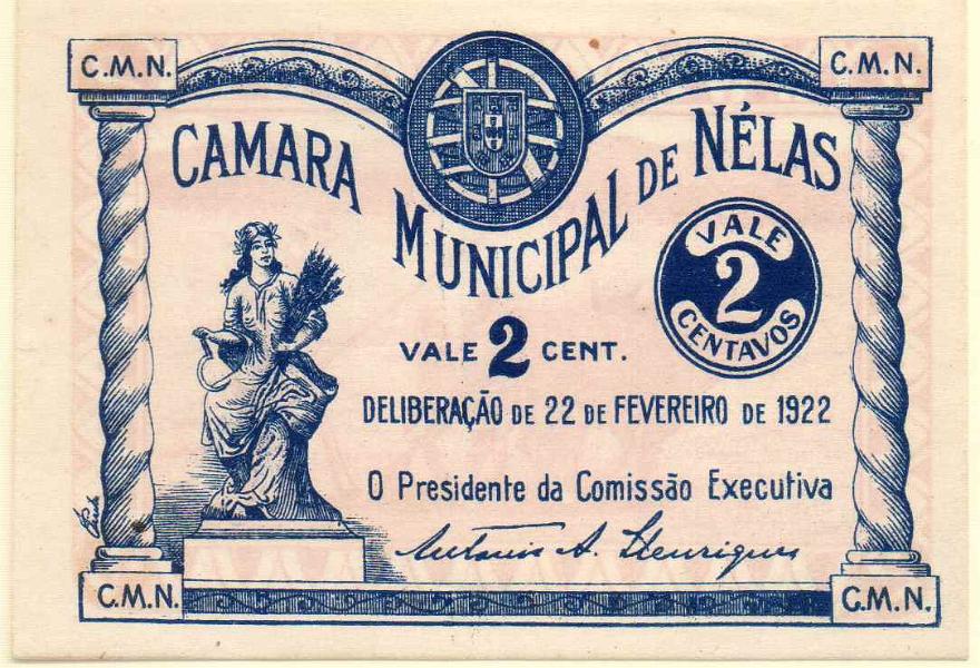 2749.jpg -     Lote:    2749      Lotes pelo Correio             Descrição:         Nelas (Câmara Municipal. 2C azul. UNC.        CDL       Valor Base:     &euro; 10,00     Valor Venda:     Retirado     