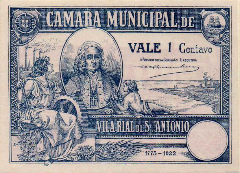 2752.jpg -     Lote:    2752      Lotes pelo Correio             Descrição:         Vila Real de Santo António (Câmara Municipal). 1C azul, sem selo. MA2473. UNC.        CDL       Valor Base:     &euro; 10,00     Valor Venda:     Retirado     