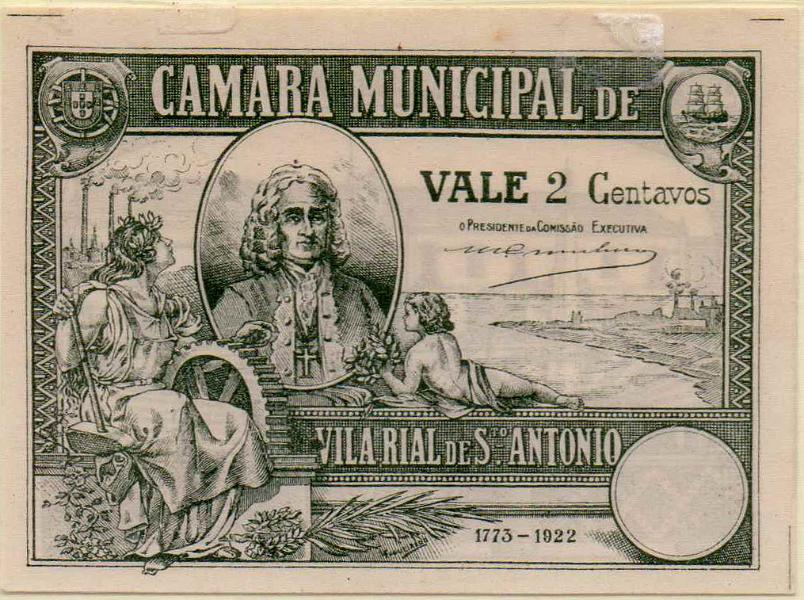 2753.jpg -     Lote:    2753      Lotes pelo Correio             Descrição:         Vila Real de Santo António (Câmara Municipal). 2C verde oliva, sem selo. MA2474. UNC.        CDL       Valor Base:     &euro; 10,00     Valor Venda:     Retirado     