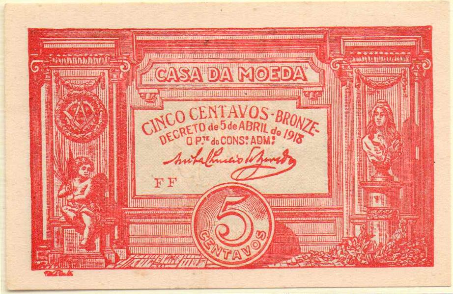 2755.jpg -     Lote:    2755      Lotes pelo Correio             Descrição:         Casa da Moeda. 5C Série FF, carmim. UNC.        CDL       Valor Base:     &euro; 10,00     Valor Venda:     Retirado     