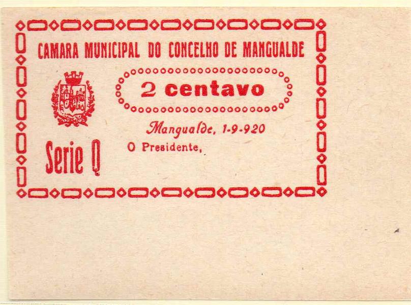 2759.jpg -     Lote:    2759      Lotes pelo Correio             Descrição:         Mangualde (Câmara Municipal). 2C vermelho. Série Q. UNC        CDL       Valor Base:     &euro; 10,00     Valor Venda:     Retirado     