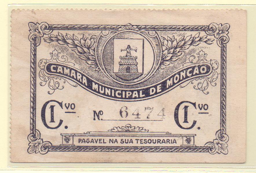 2799.jpg -     Lote:    2799      Lotes pelo Correio             Descrição:         Monção (Câmara Municipal) &mdash; 1 C, MA 1403.b, Escassa, Nova (Com. no Índice MA)         7.-        CDL       Valor Base:     &euro; 7,00     Valor Venda:     &euro; 7,00     
