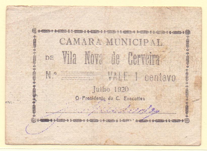 2809.jpg -     Lote:    2809      Lotes pelo Correio             Descrição:         Vila Nova de Cerveira (Câmara Municipal) &mdash; 1 C, MA 2396.a, MBC+, Escassa (Rara no Índice MA)        CDL       Valor Base:     &euro; 8,00     Valor Venda:     &euro; 8,00     