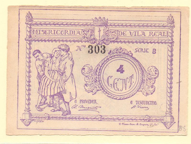 2811.jpg -     Lote:    2811      Lotes pelo Correio             Descrição:         Vila Real, Misericórdia &mdash; 4 C, MA 2468, Bela-, Escassa            CDL       Valor Base:     &euro; 8,00     Valor Venda:     &euro; 8,00     
