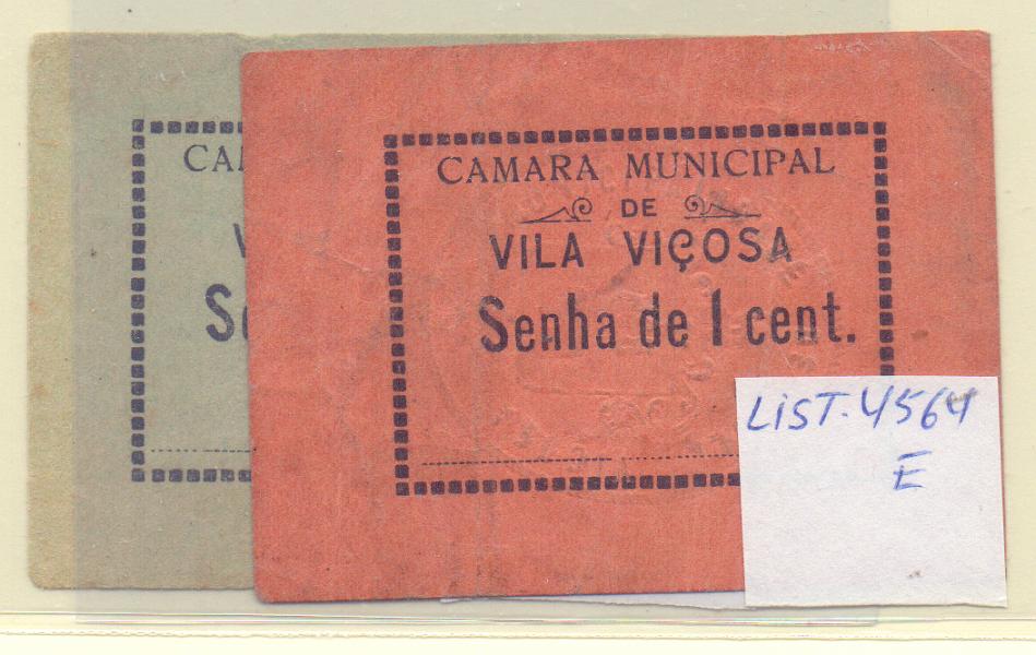 2814.jpg -     Lote:    2814      Lotes pelo Correio             Descrição:         Vila Viçosa (Câmara Municipal) &mdash; 1 e 2 C, MA 2509/10, MBC (Escassas no Índice MA)          CDL       Valor Base:     &euro; 6,00     Valor Venda:     Retirado     