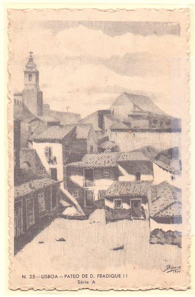 1666.jpg -     Lote:    1666      Lotes pelo Correio      Portugal        Descrição:         1937 &mdash; Selo Tudo pela Nação. Ilustrado no verso com monumentos, costumes regionais e paisagens. Série A numerada. OM86 n.º 25, $25. Novo.        IN       Valor Base:     &euro; 5,00     Valor Venda:     &euro; 8,00     