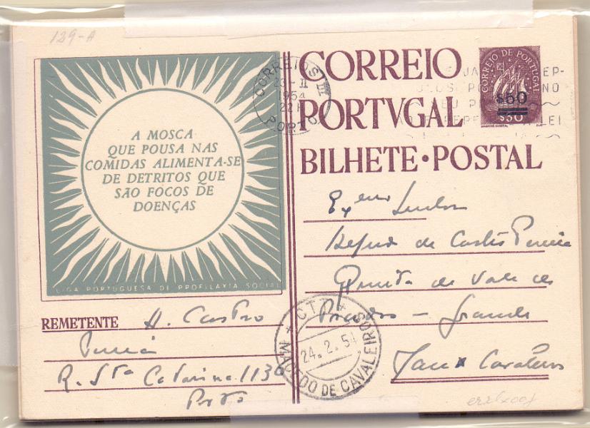 1695.jpg -     Lote:    1695      Lotes pelo Correio      Portugal        Descrição:         1954/56 &mdash; Lote com 16 inteiros dos quais 11 circulados. OM 129A e 129B, e OM131A(2), 131B(3), 131C(2), 131D(3), 131E e 131F(3). Lote a ver.        IN/IC       Valor Base:     &euro; 15,00     Valor Venda:     &euro; 15,00     