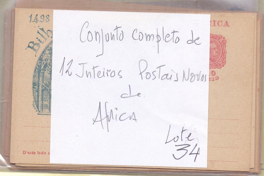 1723.jpg -     Lote:    1723      Lotes pelo Correio      África       Descrição:         1898 &mdash; 4.º Centenário do Caminho Marítimo para a Índia. OM &frac12;. Série completa com doze inteiros novos.        IN       Valor Base:     &euro; 8,00     Valor Venda:     &euro; 8,00     