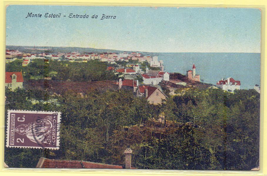 1812.jpg -     Lote:    1812      Lotes pelo Correio             Descrição:         Monte Estoril &mdash; Entrada da Barra. Circulado.        PI       Valor Base:     &euro; 5,00     Valor Venda:     Retirado     