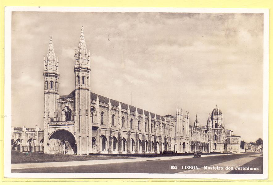 1824.jpg -     Lote:    1824      Lotes pelo Correio             Descrição:         Lisboa &mdash; Mosteiro dos Jerónimos. Fotográfico. Circulado.        PI       Valor Base:     &euro; 4,00     Valor Venda:     Retirado     